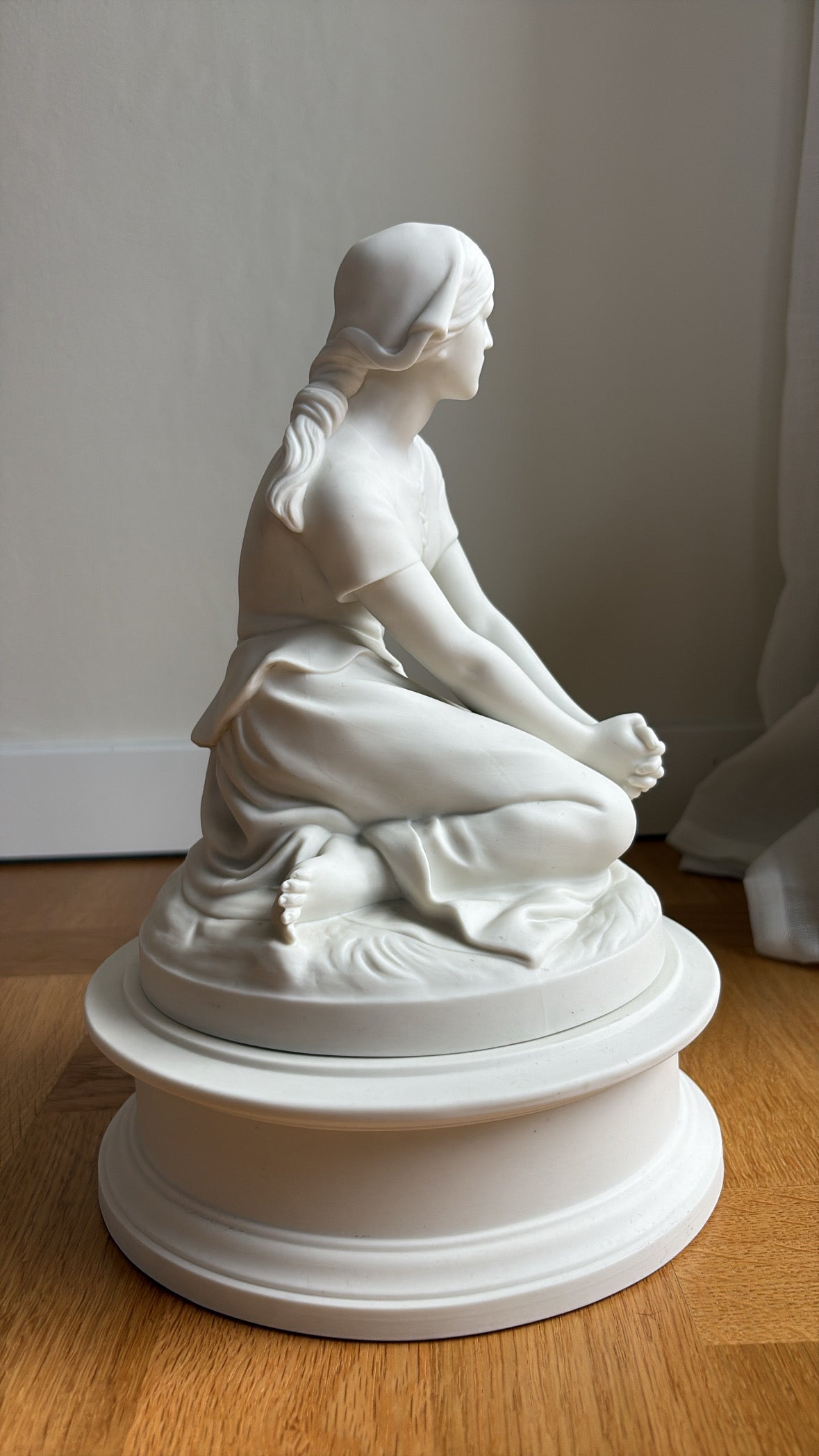 "Orleanska Jungfrun" Parian, Gustavsberg, Henri Chapu
