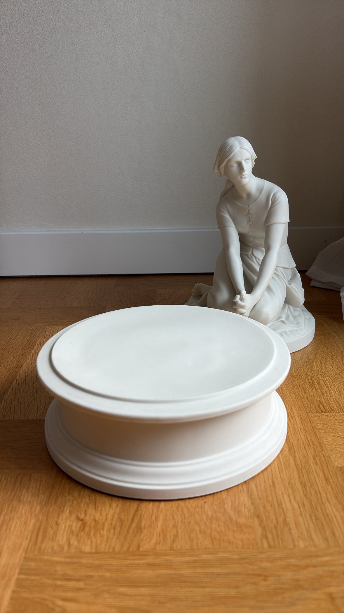 "Orleanska Jungfrun" Parian, Gustavsberg, Henri Chapu