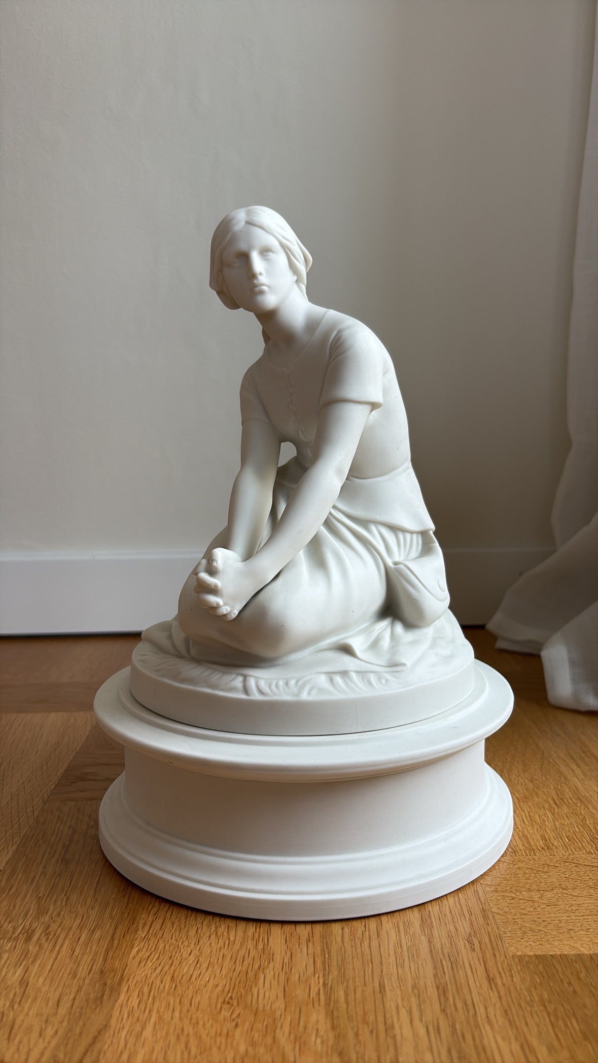 "Orleanska Jungfrun" Parian, Gustavsberg, Henri Chapu