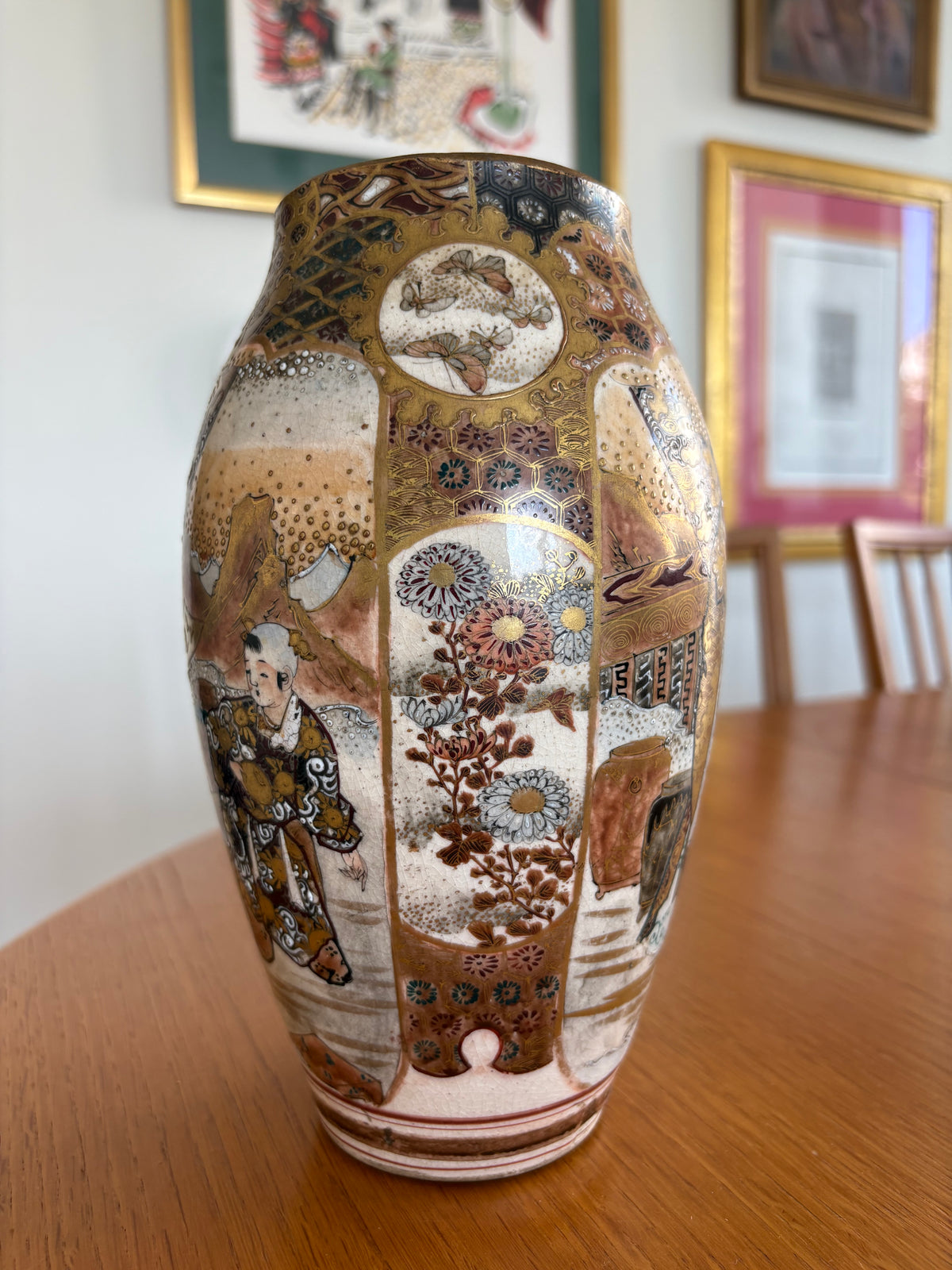 Japansk Satsuma-vas – Meiji/Taisho-period (ca 1900–1920)