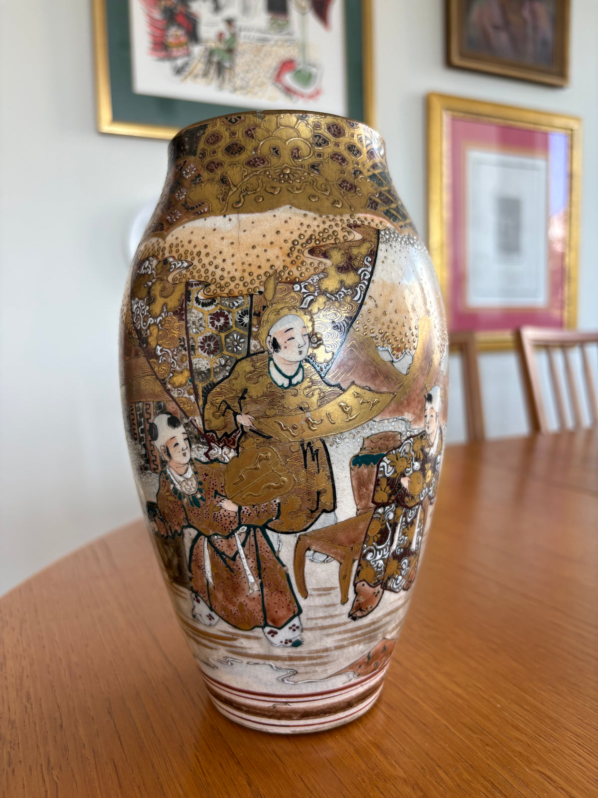 Japansk Satsuma-vas – Meiji/Taisho-period (ca 1900–1920)