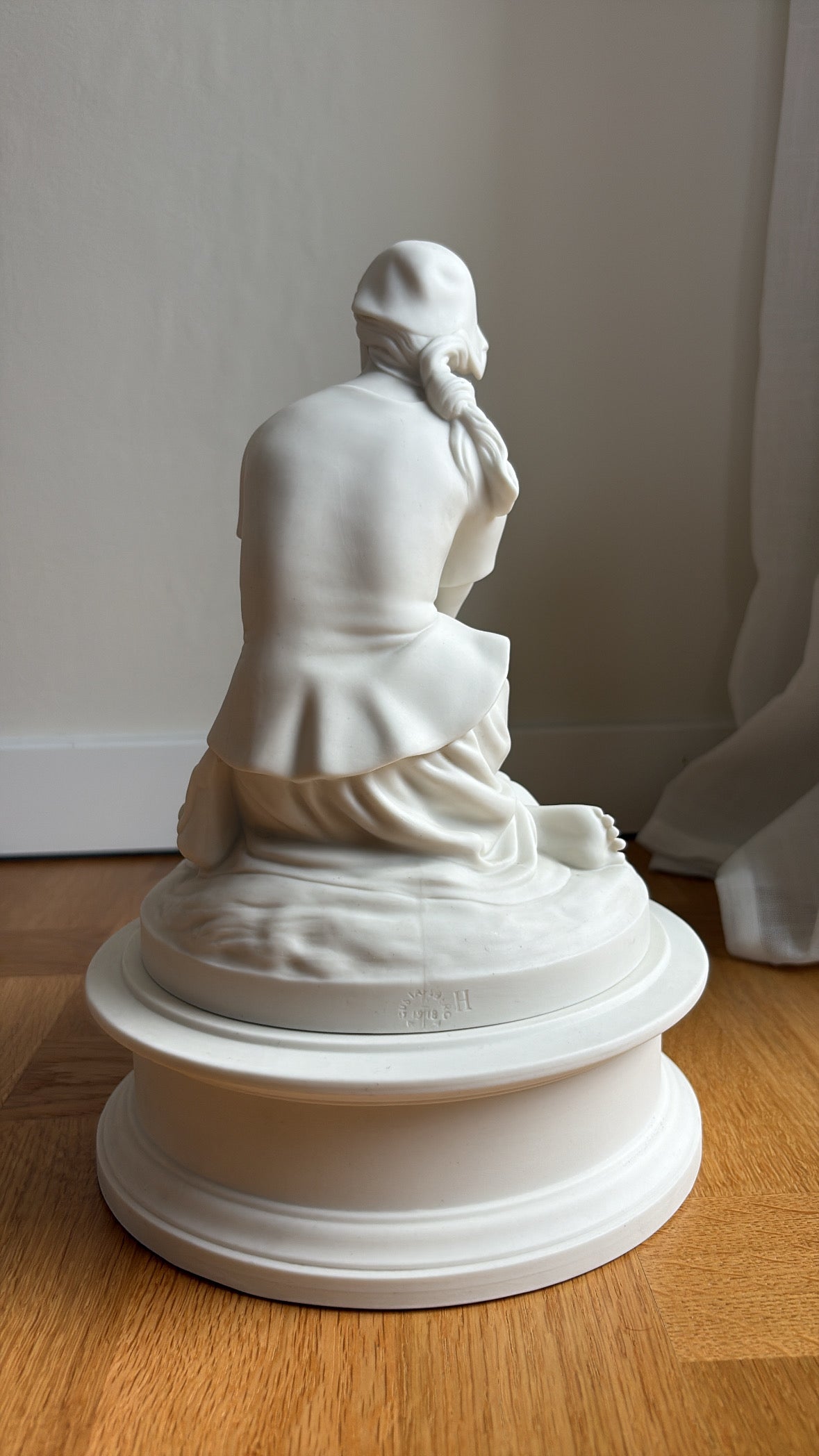 "Orleanska Jungfrun" Parian, Gustavsberg, Henri Chapu