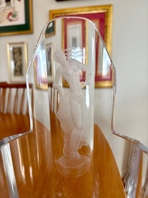 Art Deco-vas i kristall, Simon Gate, Orrefors