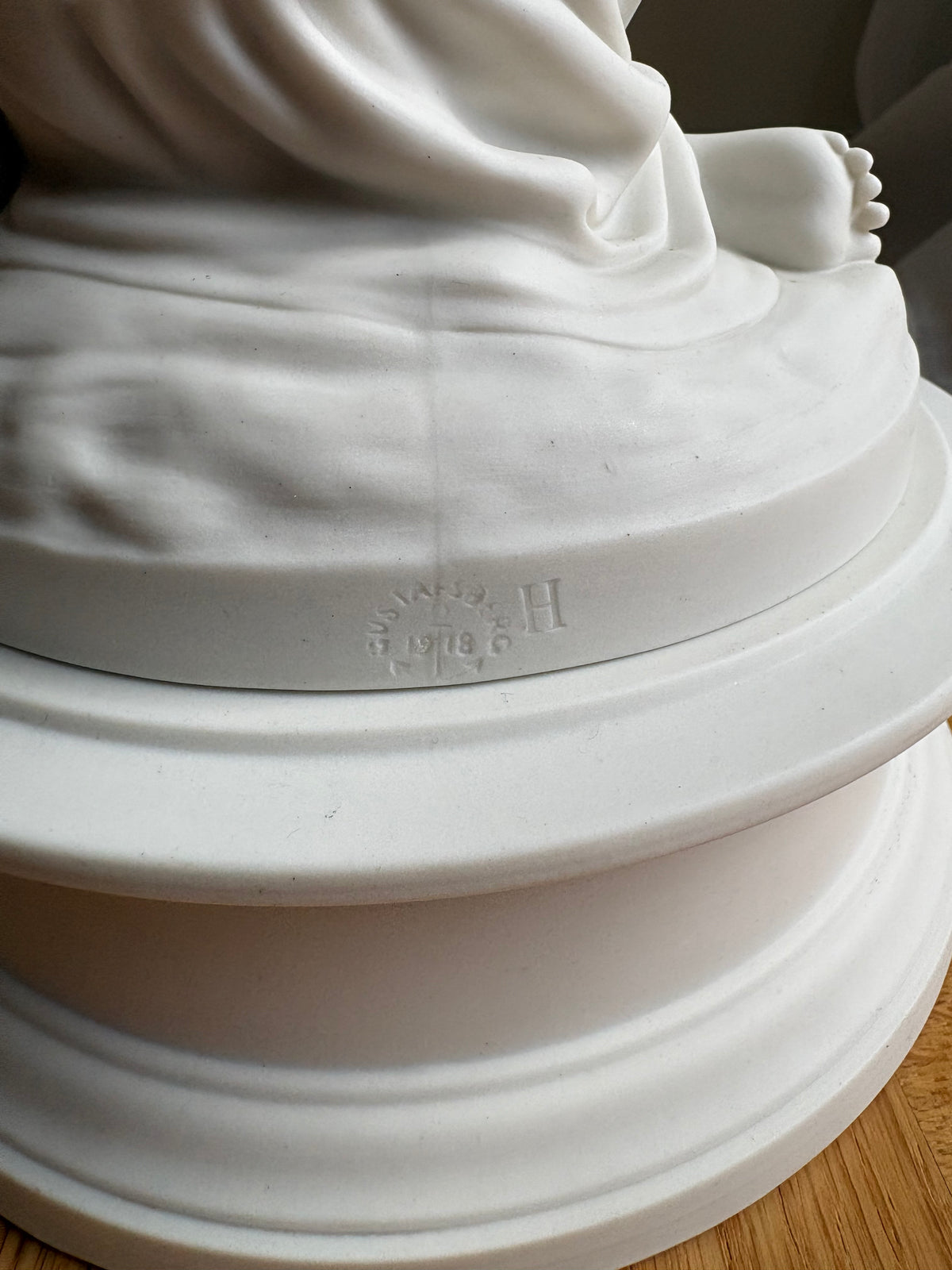 "Orleanska Jungfrun" Parian, Gustavsberg, Henri Chapu