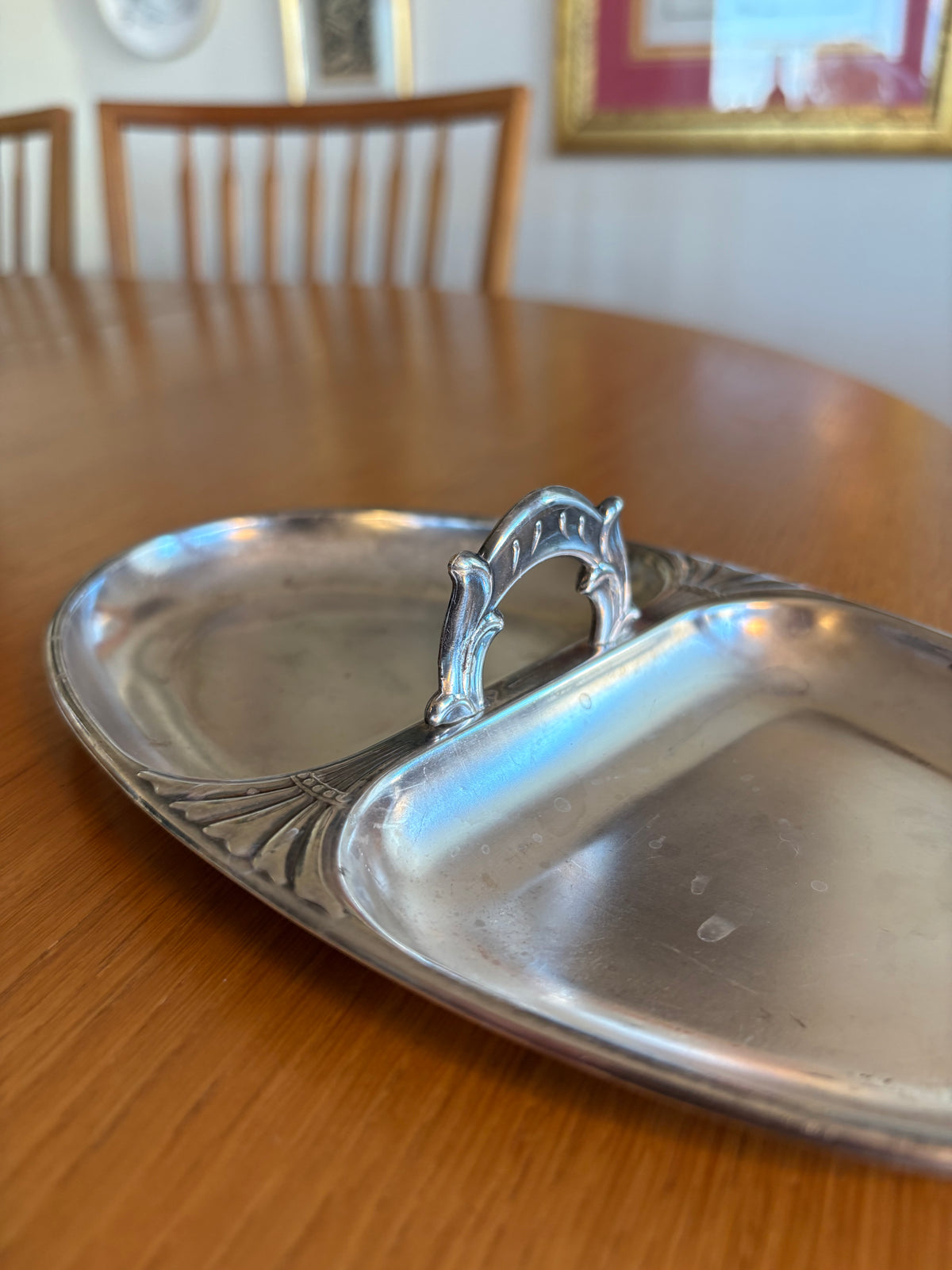 Silverpläterad Kaparetfat