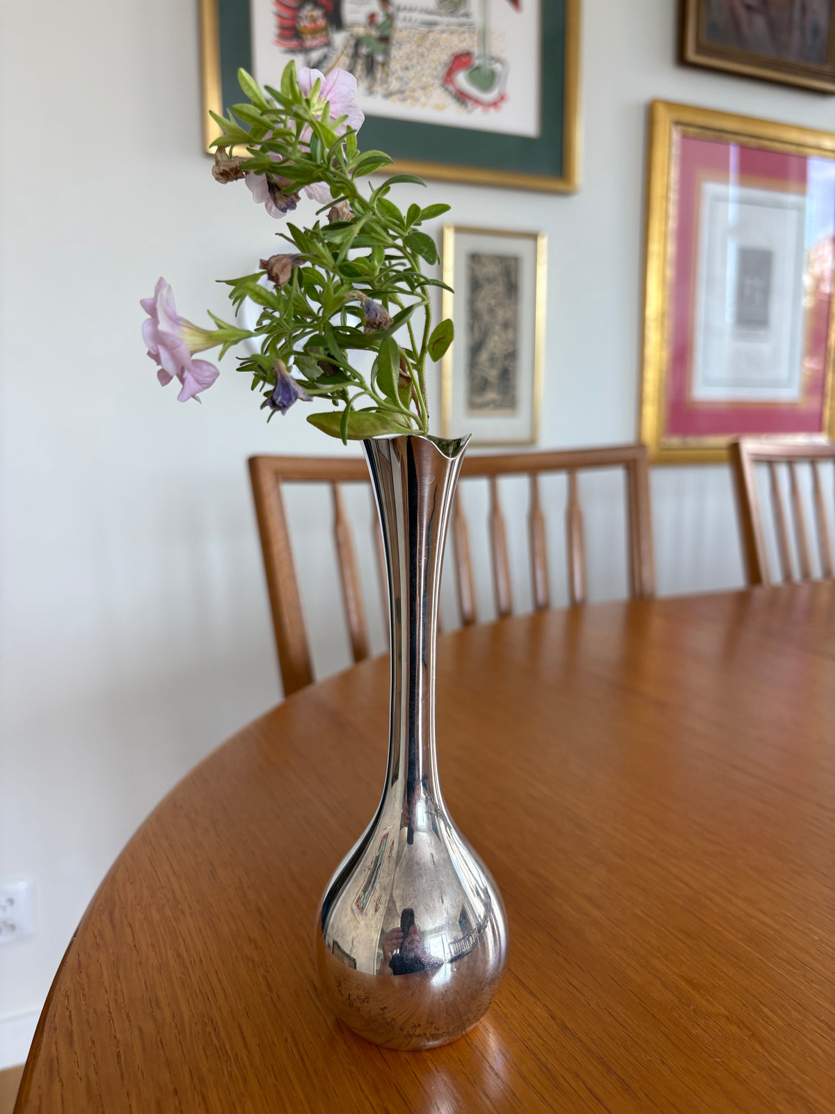 Solitärvas Silverpläterad Art deco