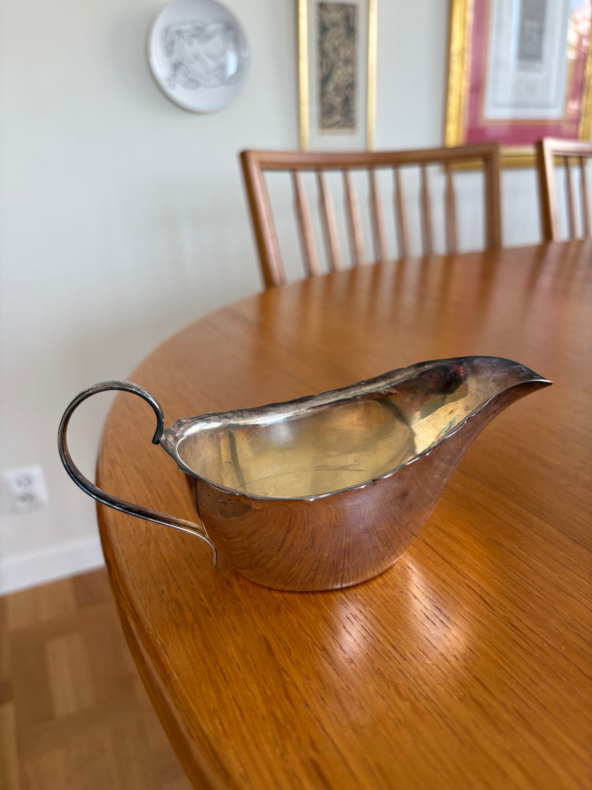 Såssnipa silverpläterad